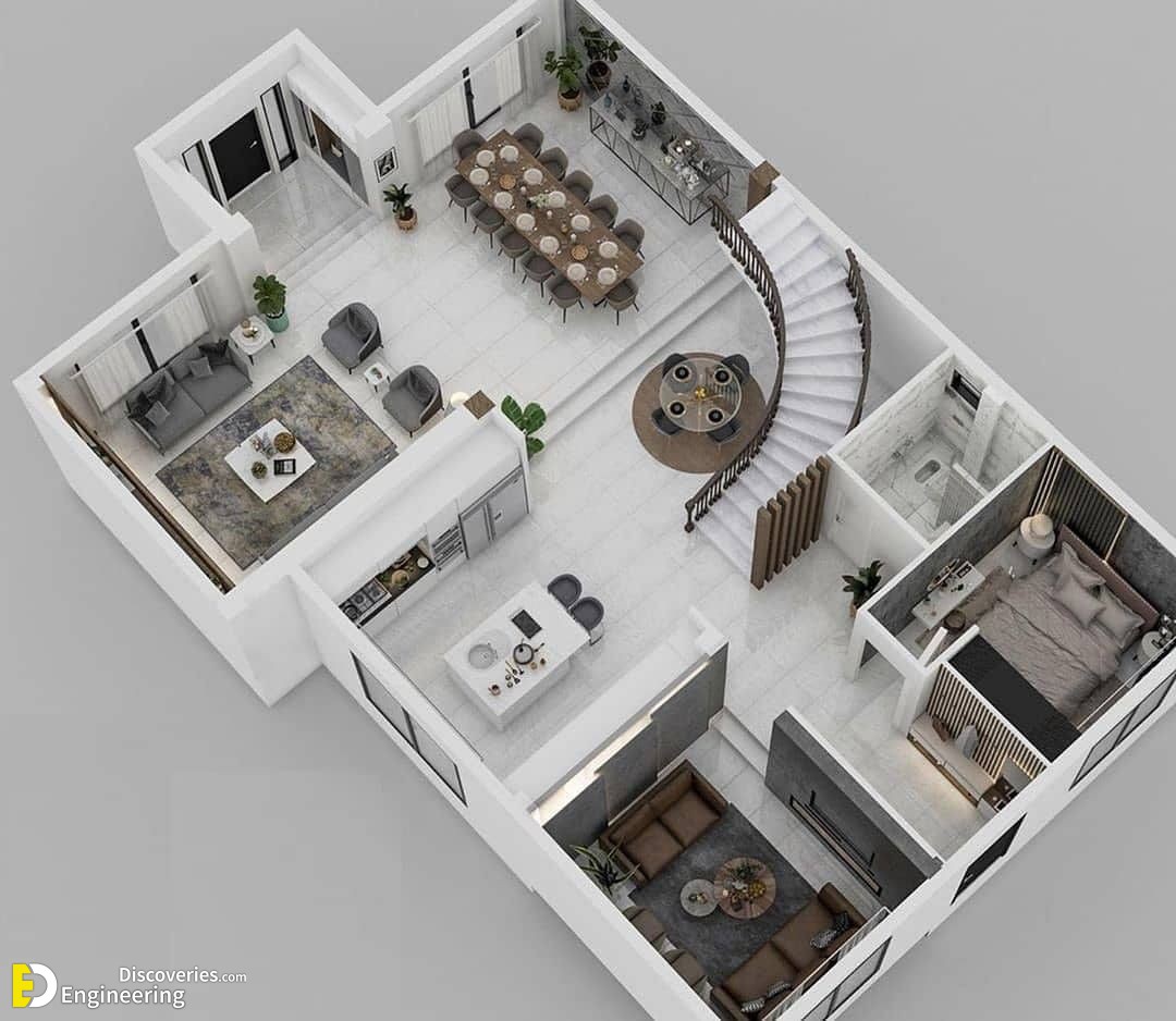 41 Unique 3D Floor Plan Ideas Engineering Discoveries