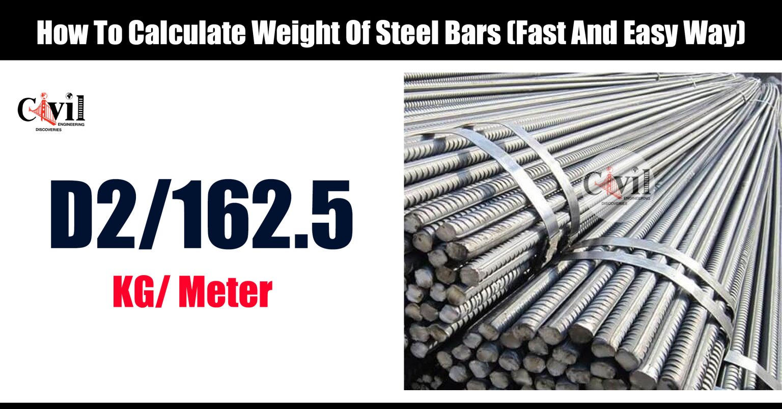 How To Calculate Weight Of Steel Bars Fast And Easy Way Engineering