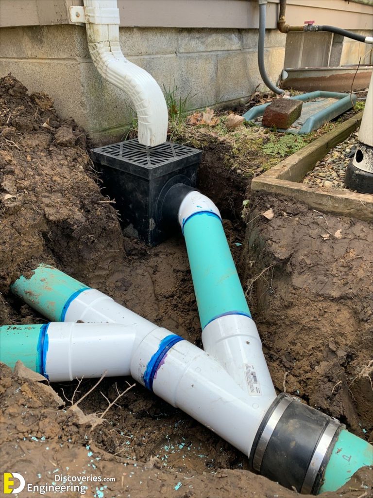 Photos House Drainage System Installation Works Engineering