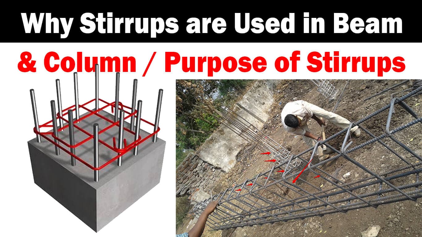 Why Stirrups Are Used In Beam And Column Construction? Purpose Of Stirrups