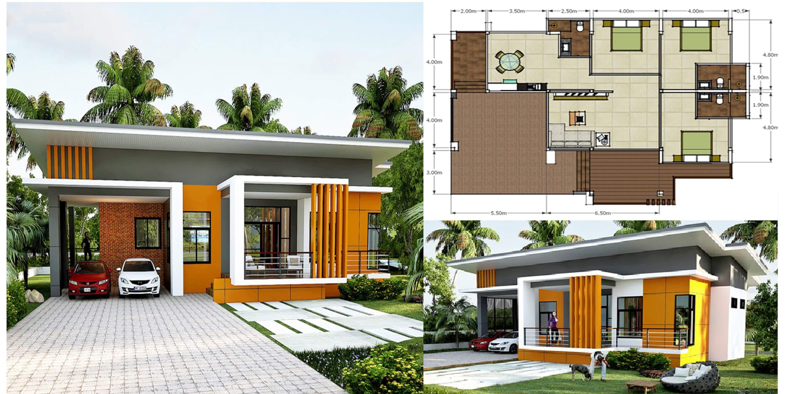 Modern Single Storey House With Plan