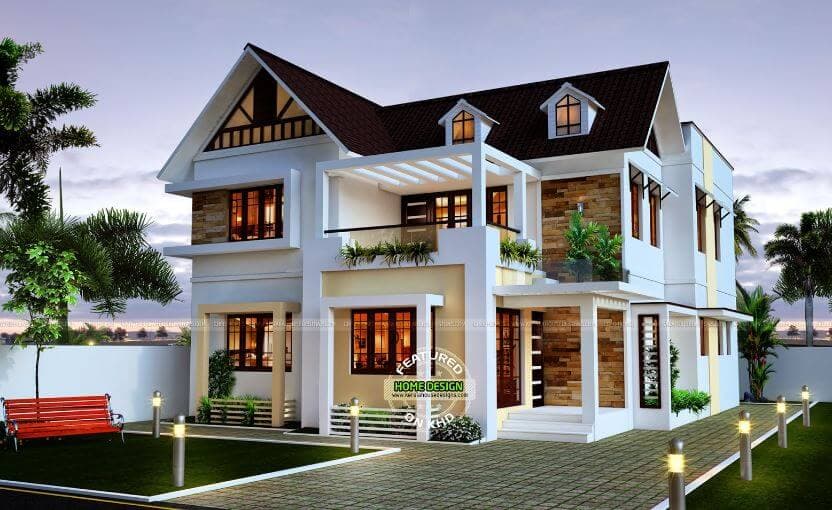 Very Beautiful 4 Bedroom Home Design 
