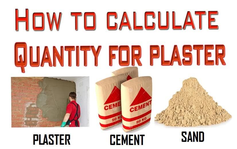How To Calculate Quantity Of Cement And Sand In plaster