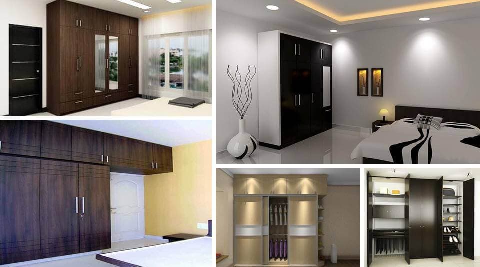 Cool Bedroom Wardrobe Cabinets With Wooden Finishes