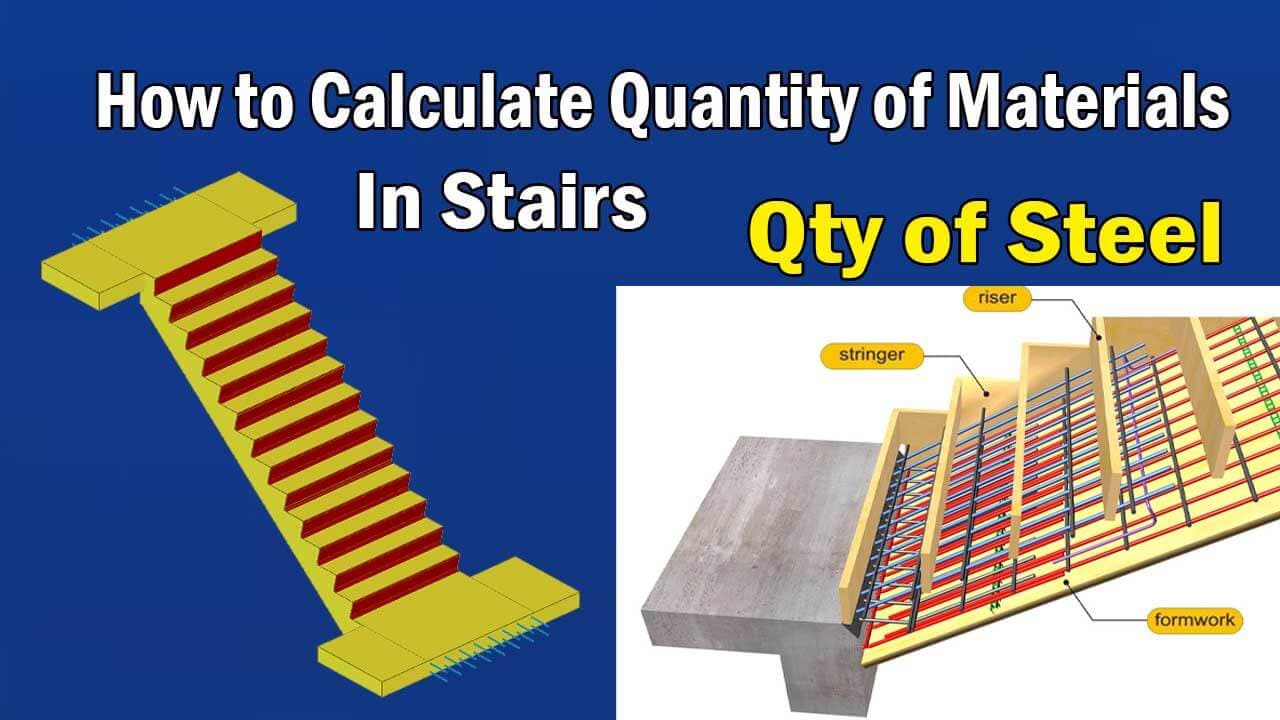 How To Calculate Quantity Of Materials In Stairs