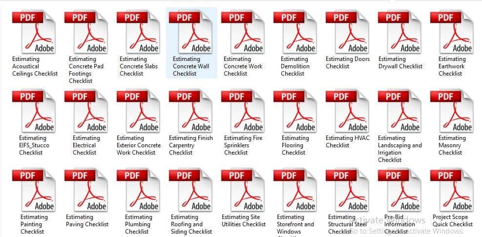 Download Over 25 Cost Estimation Checklists For Free