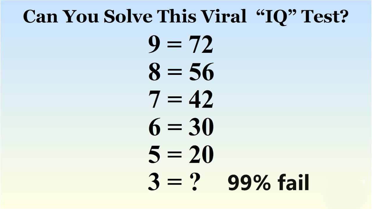 Can You Solve The Viral 9 = 72 Puzzle? The Correct Answer Explained