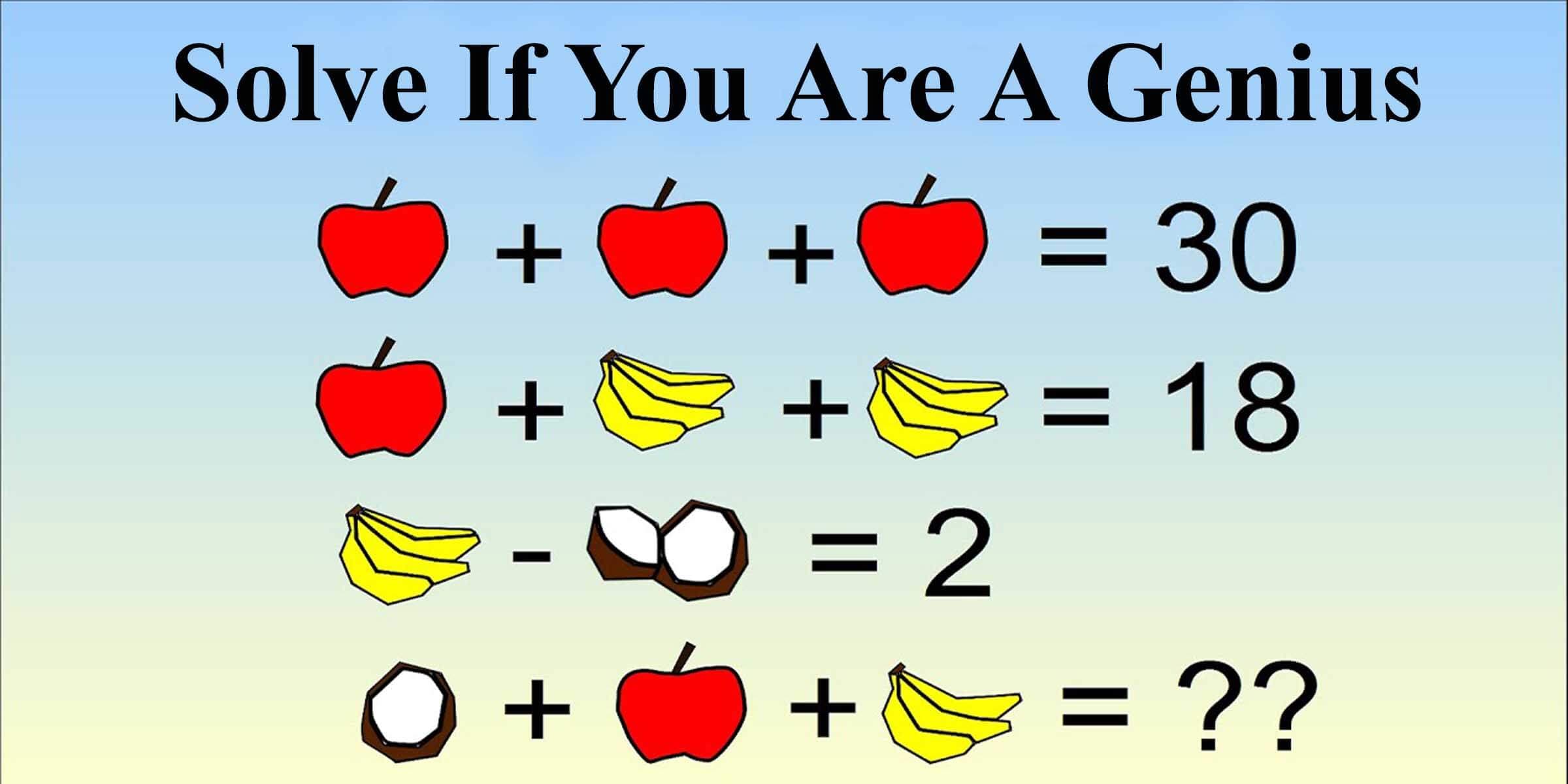 Only A Genius Can Solve Viral Math Problem – The Correct Answer Explained