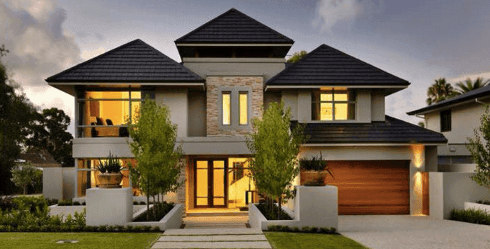 Inspirational Contemporary Double Storey House + Plan
