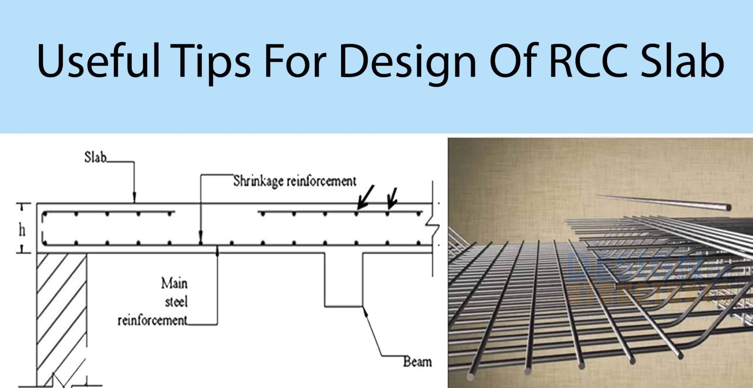 Useful Tips For Design Of RCC Slab