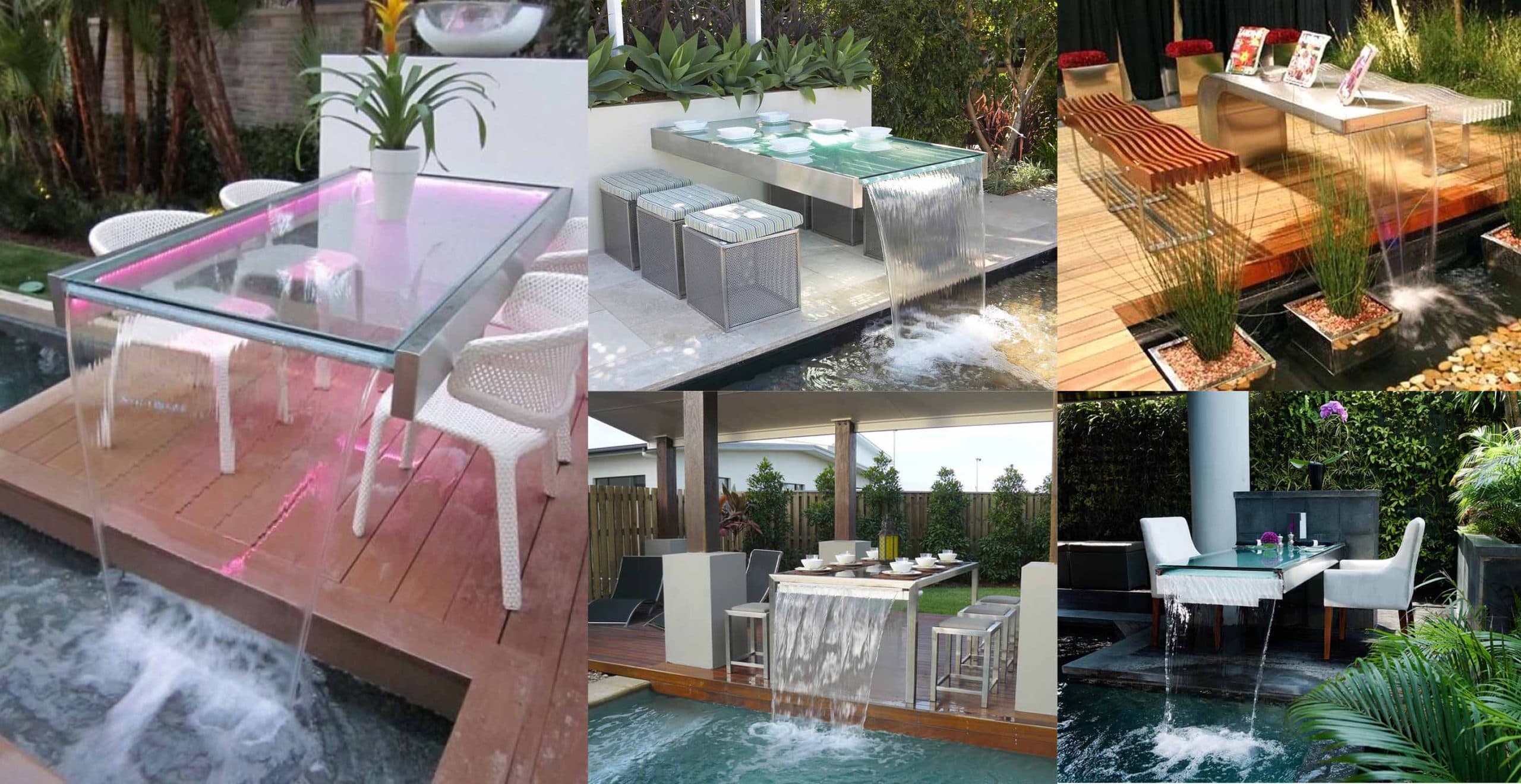 Outdoor Table With Water Feature To Amaze You