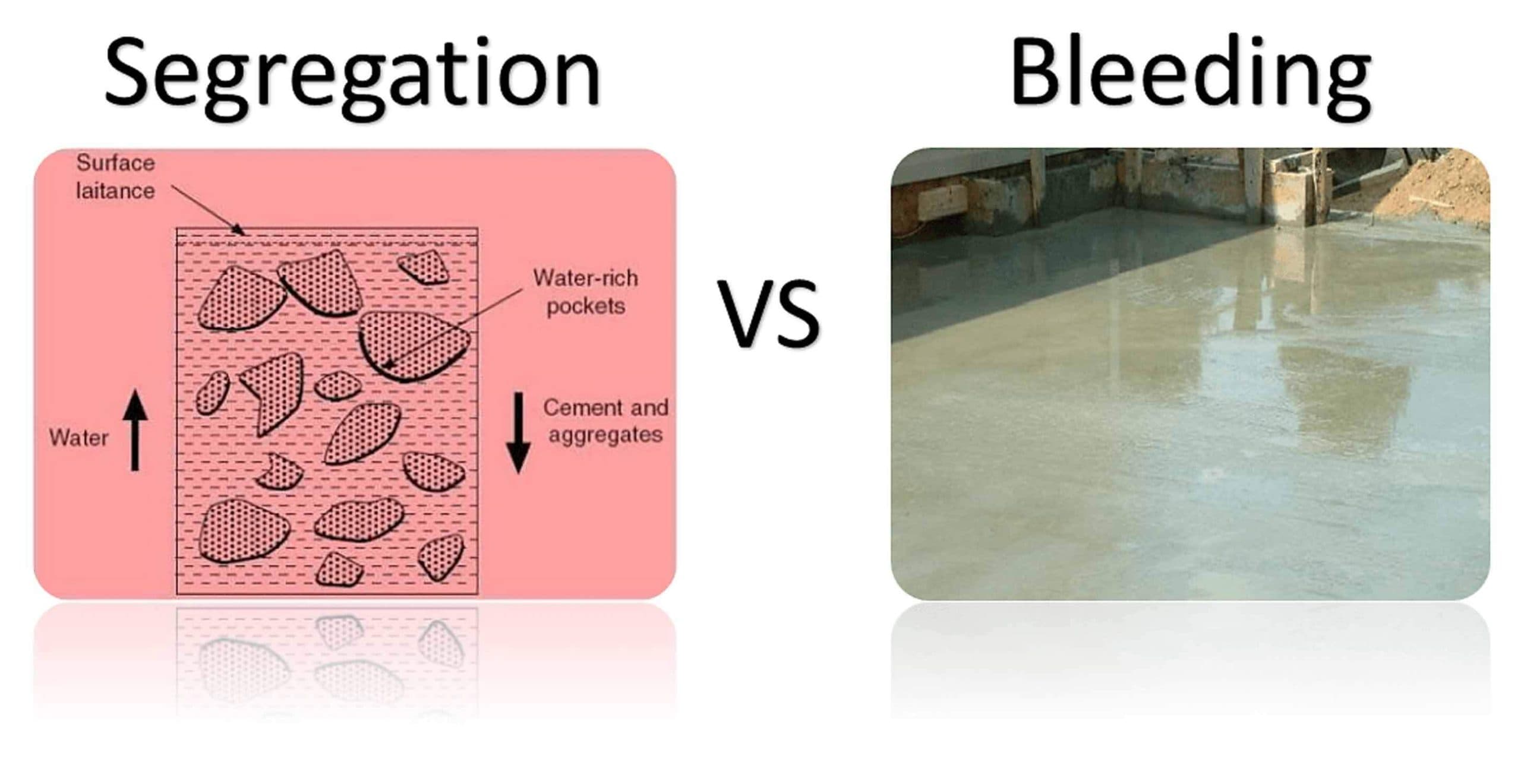 What Is The Difference Between Bleeding And Segregation In Concrete ?