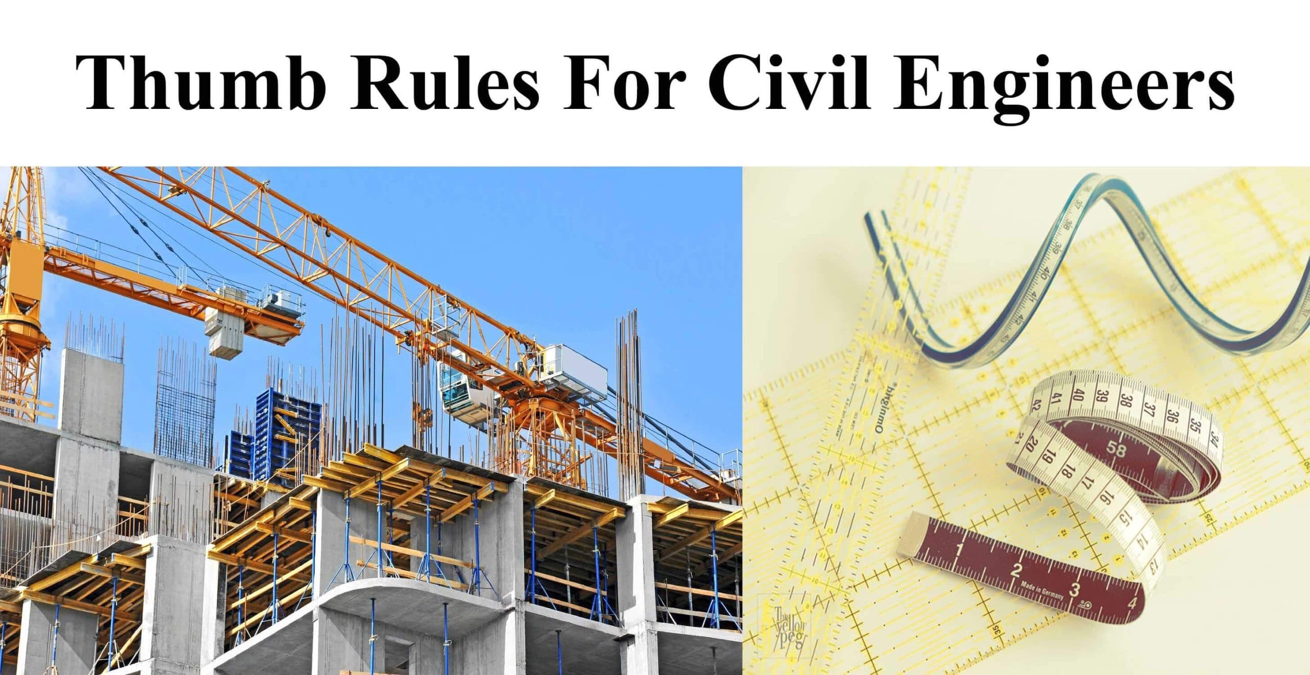 Thumb Rulers For Civil Engineers