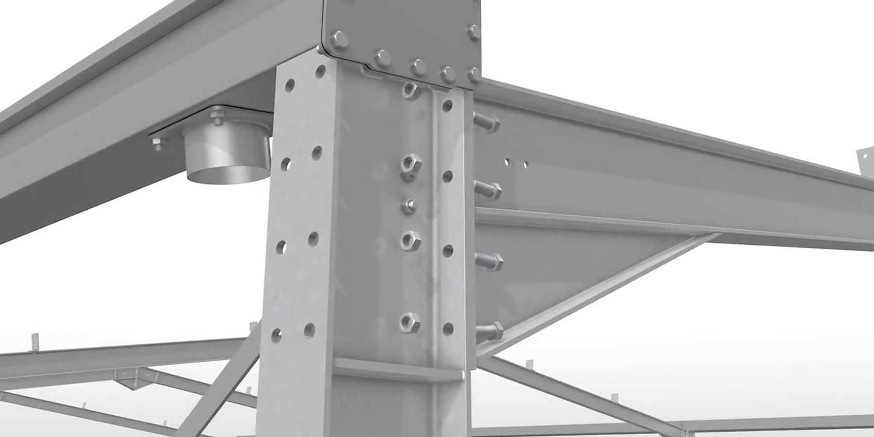 Steel Frame 3D Construction