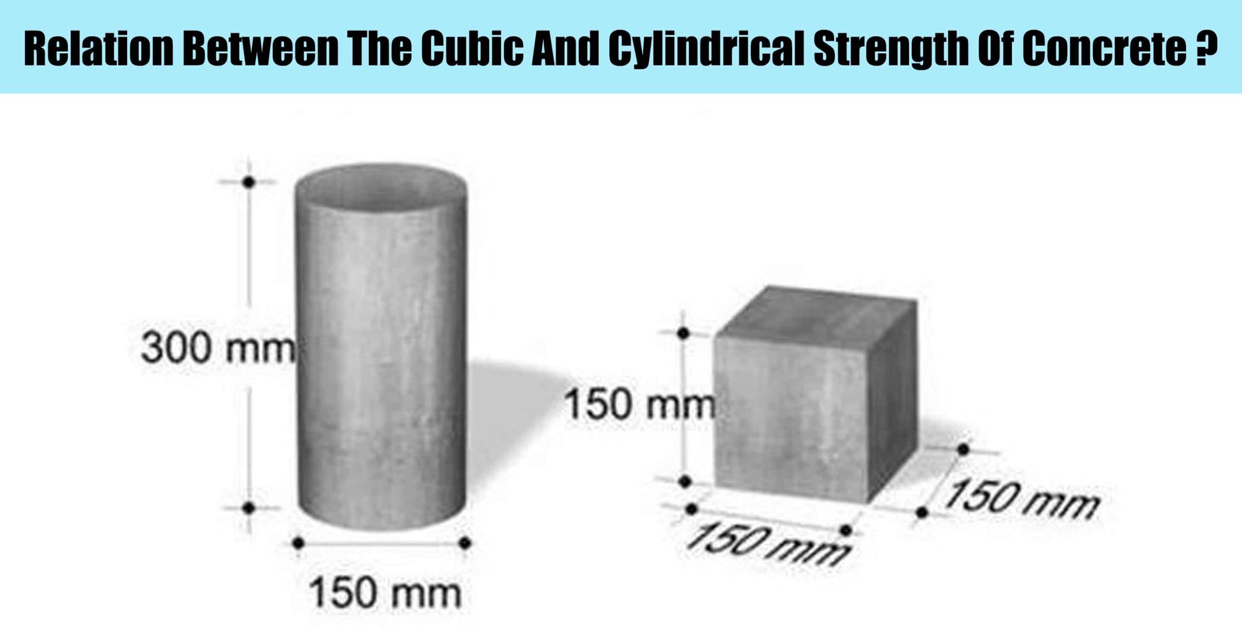 Relation Between The Cubic And Cylindrical Strength Of Concrete ?