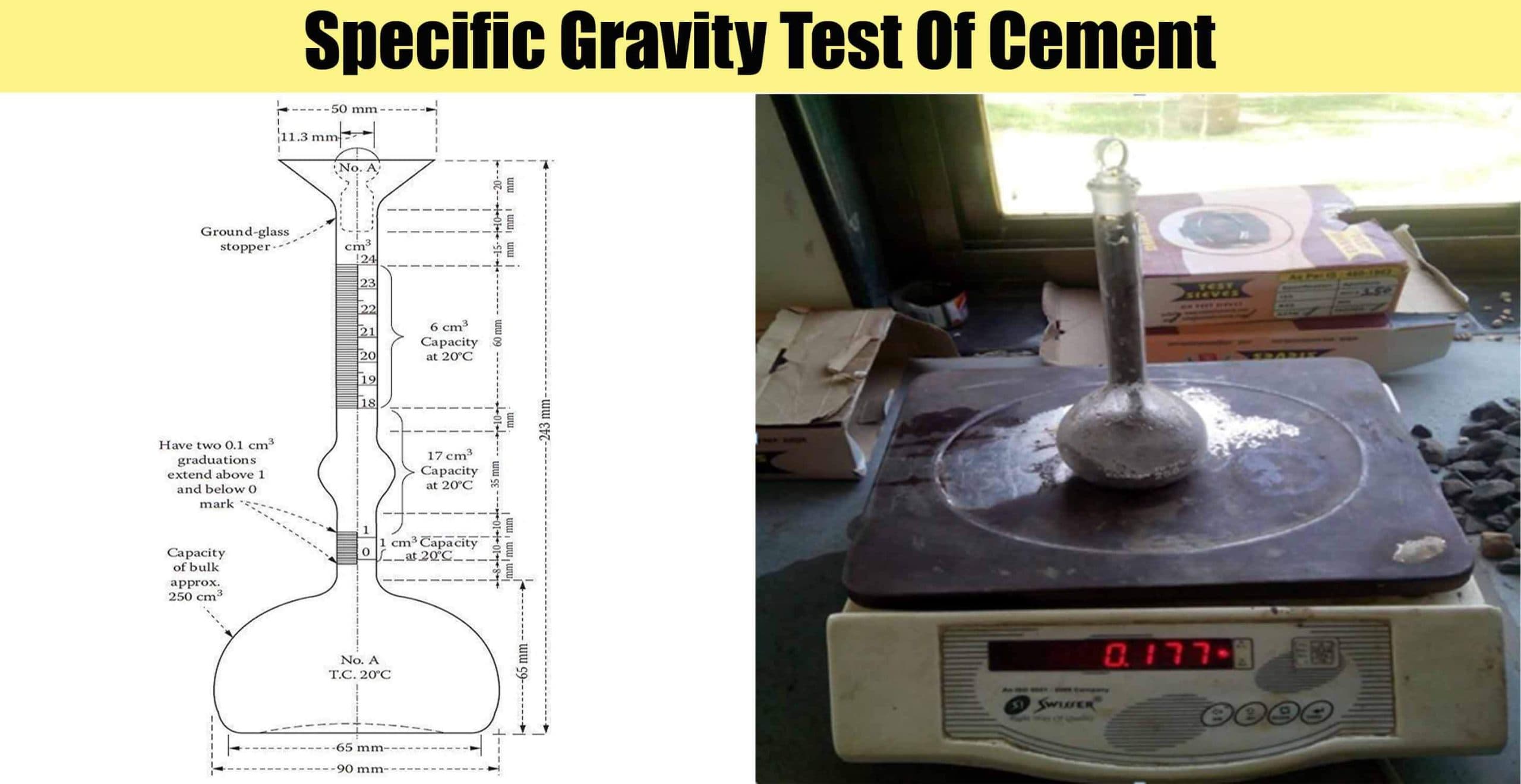 Specific Gravity Test Of Cement