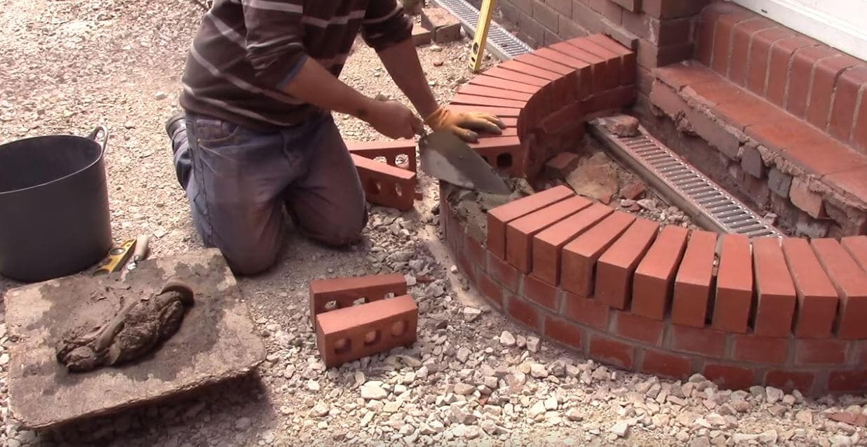 How To Build A Curved Brick Step
