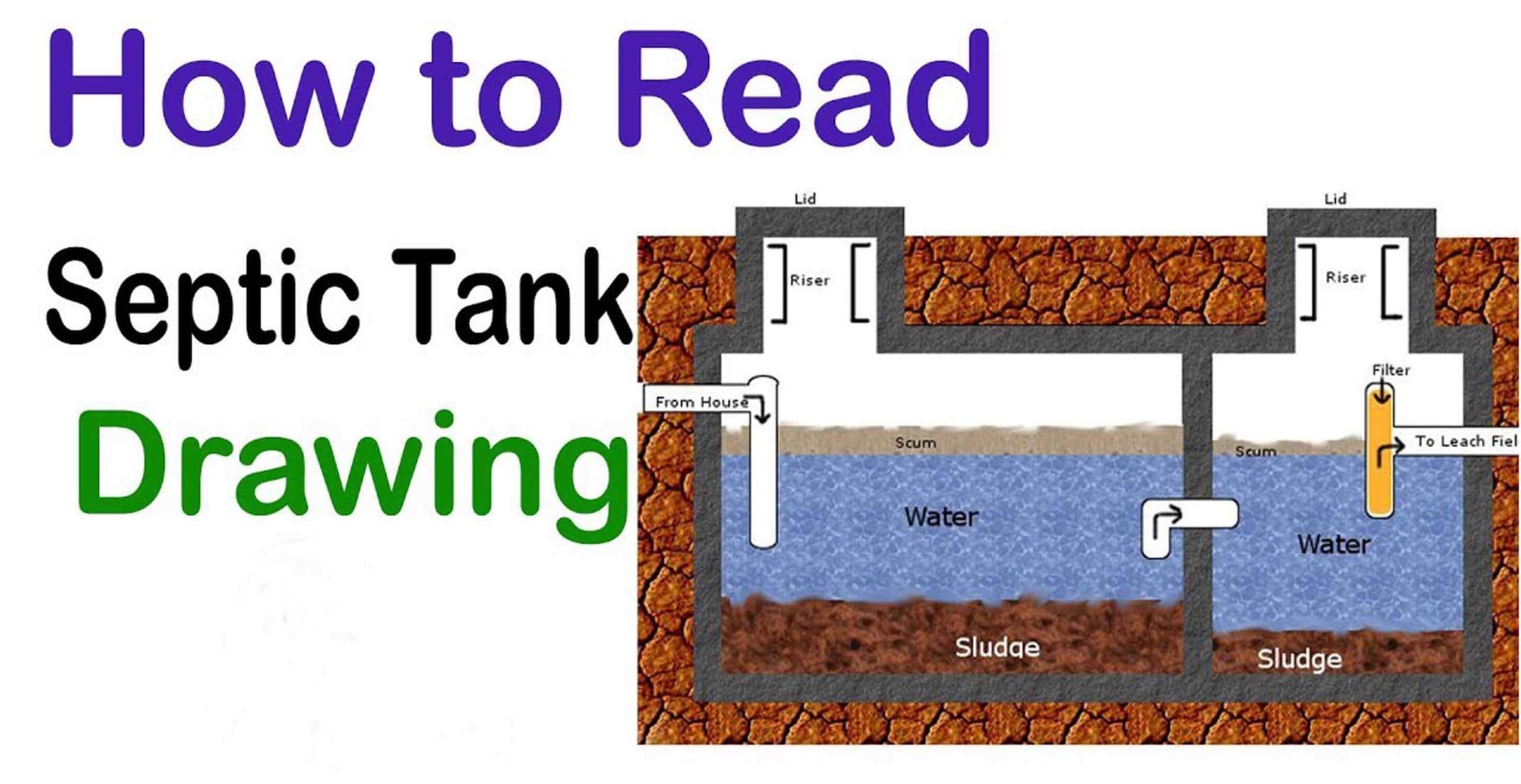How To Read Septic Tank Drawing