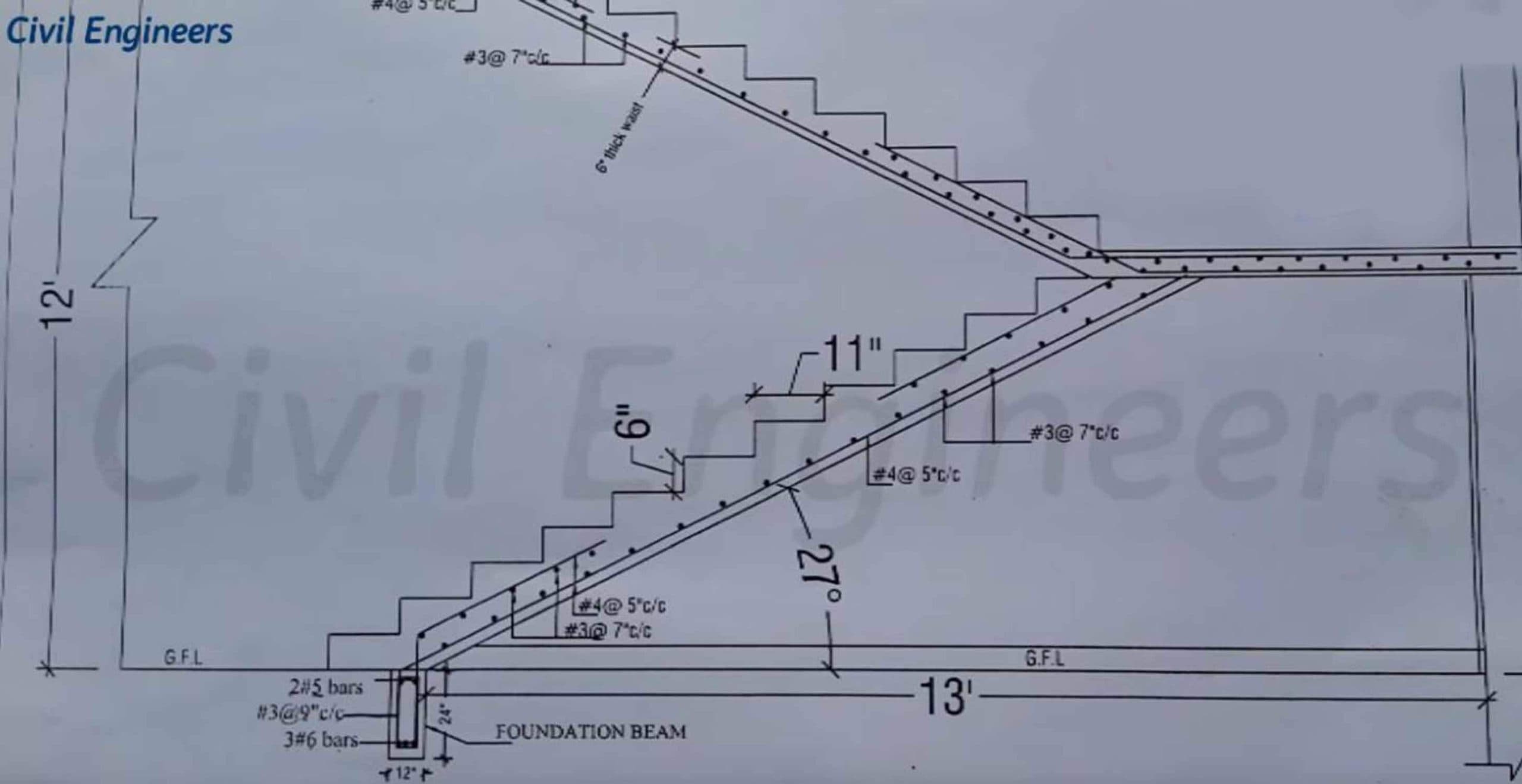 How To Read Structural Drawing For Staircase