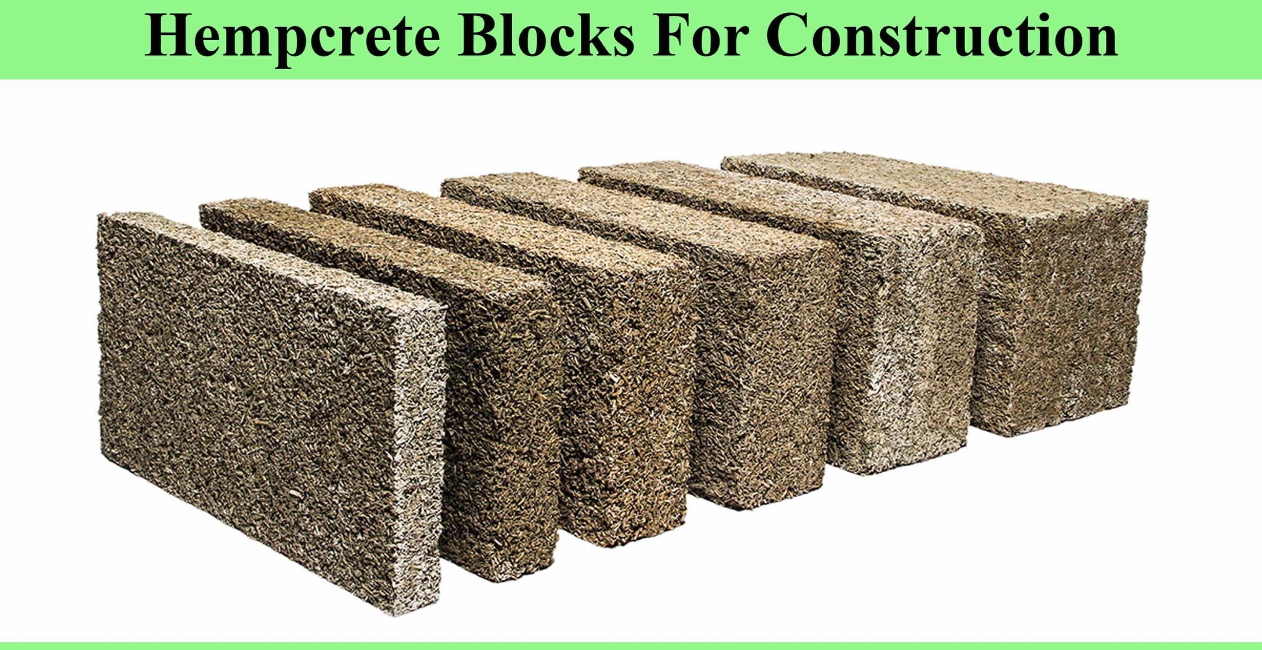 Hempcrete Blocks For Construction