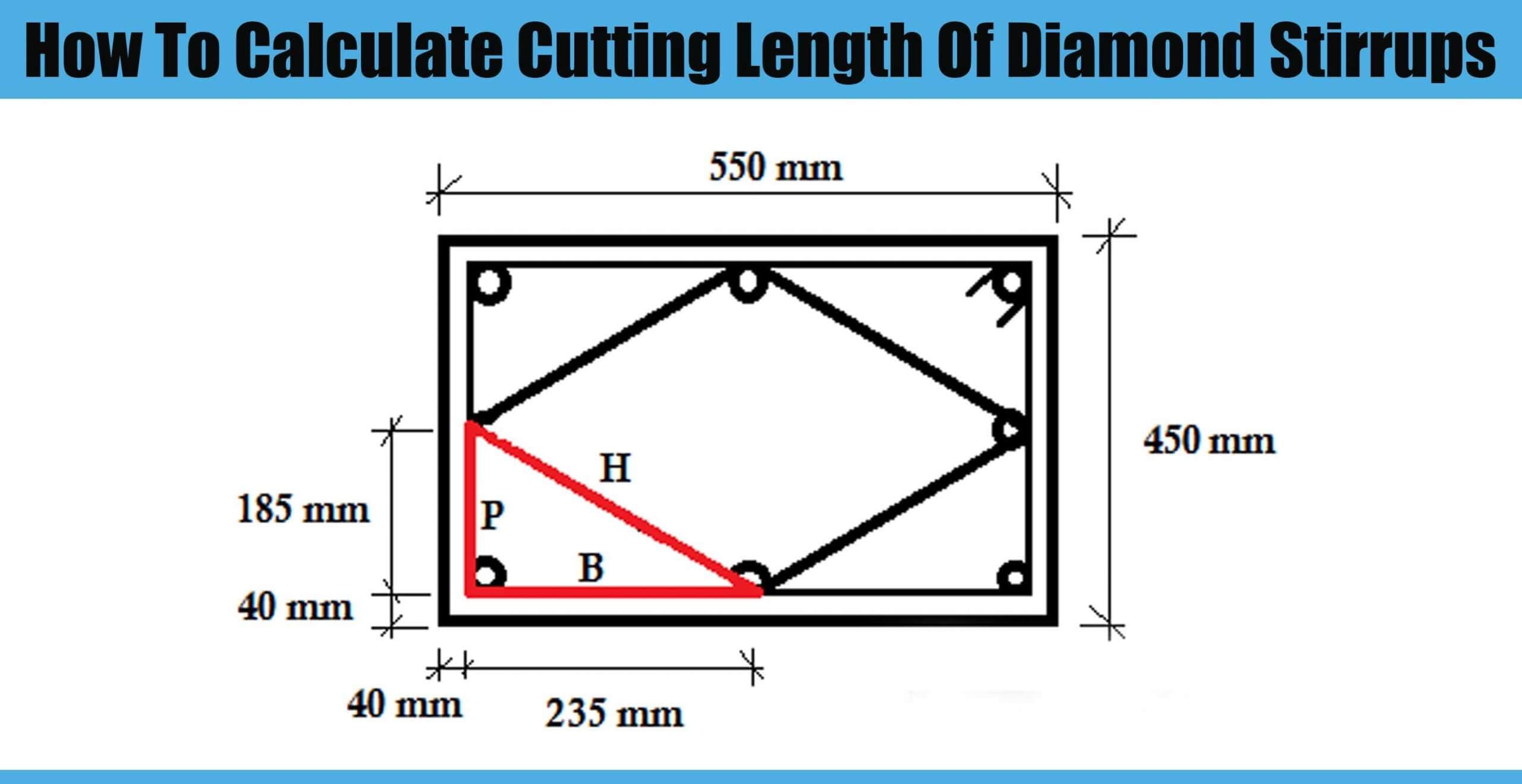 How To Calculate Cutting Length Of Diamond Stirrups