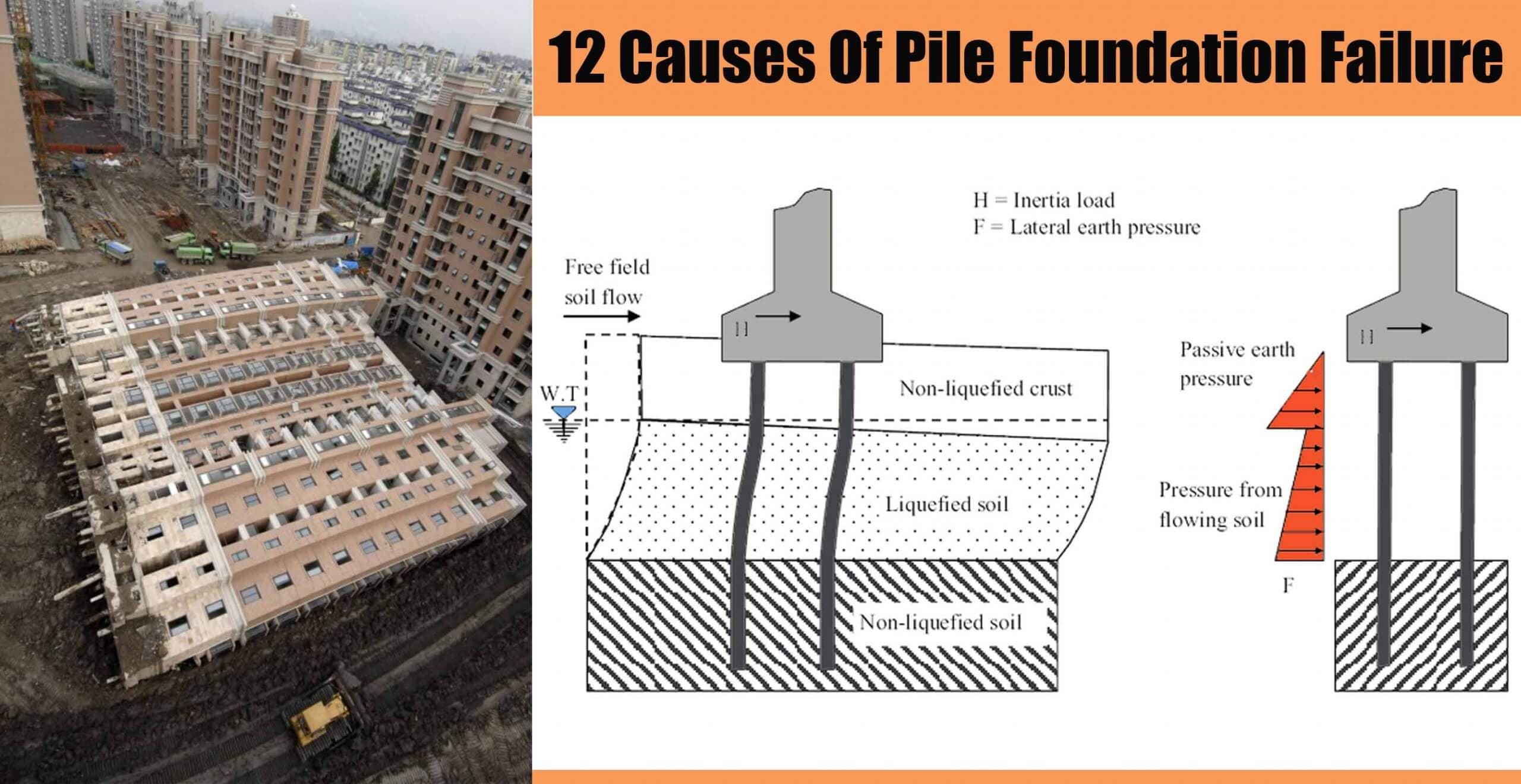 12 Causes Of Pile Foundation Failure