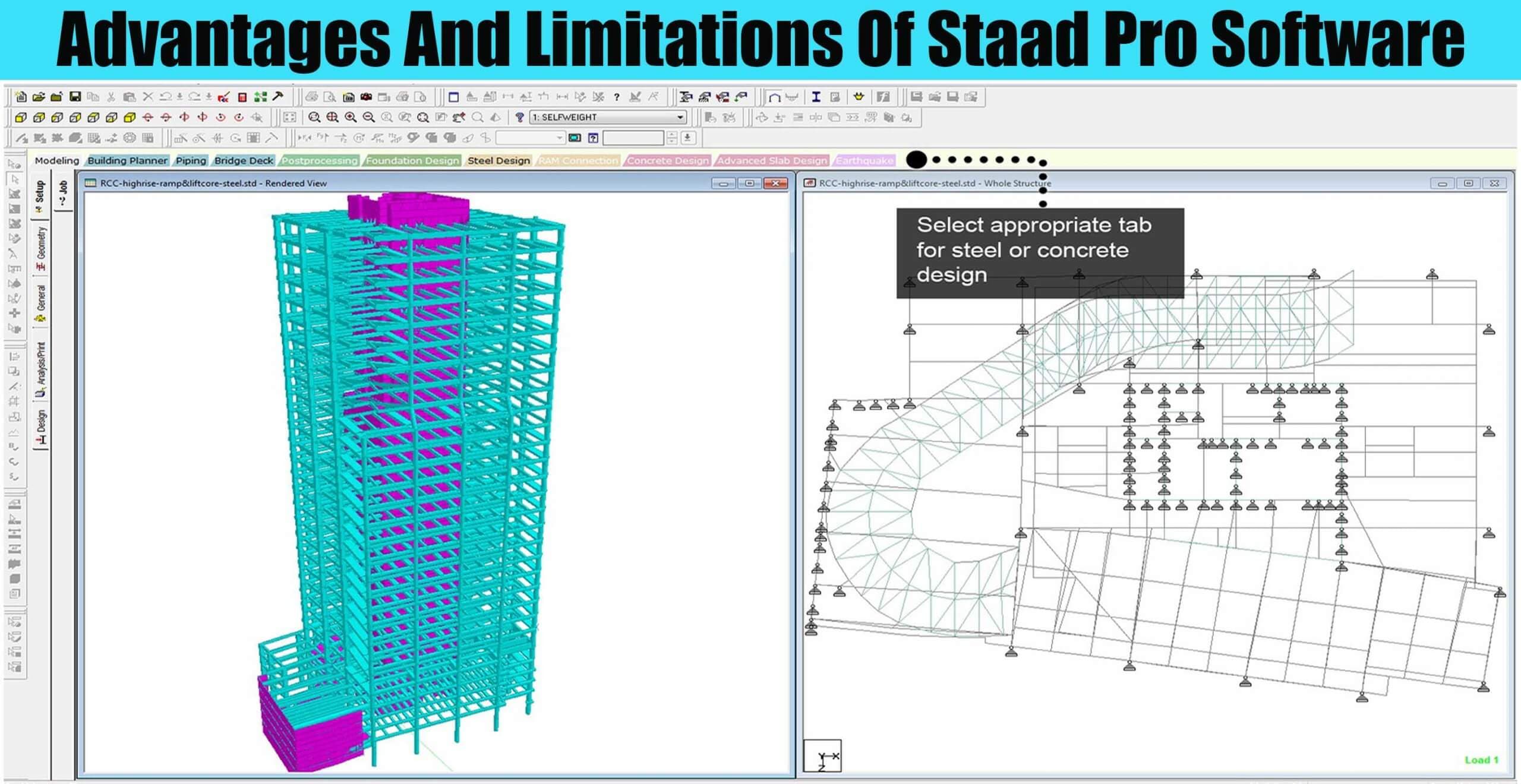 Advantages And Limitations Of Staad Pro Software