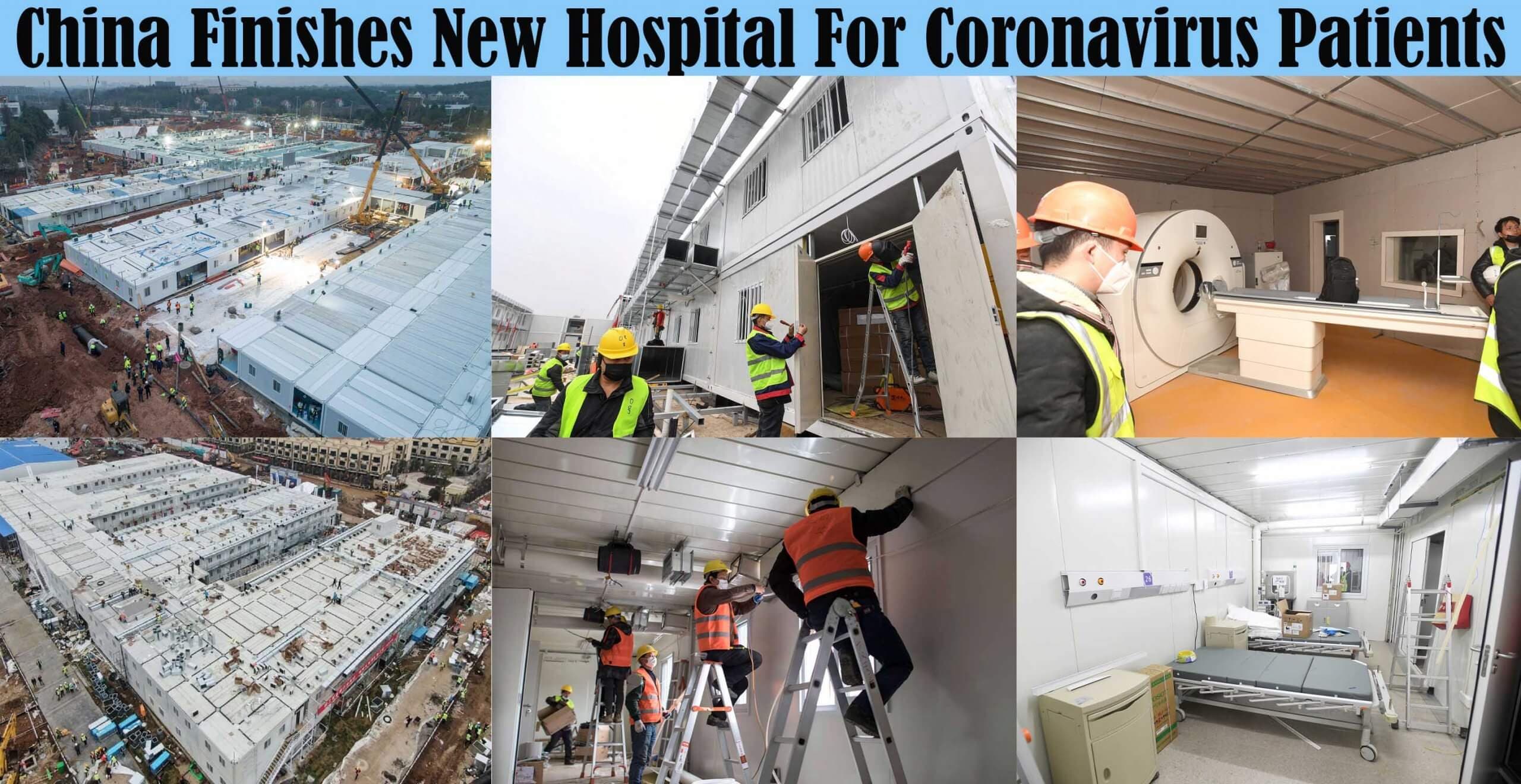 China Finishes New Hospital For Coronavirus Patients With Timelapse Video
