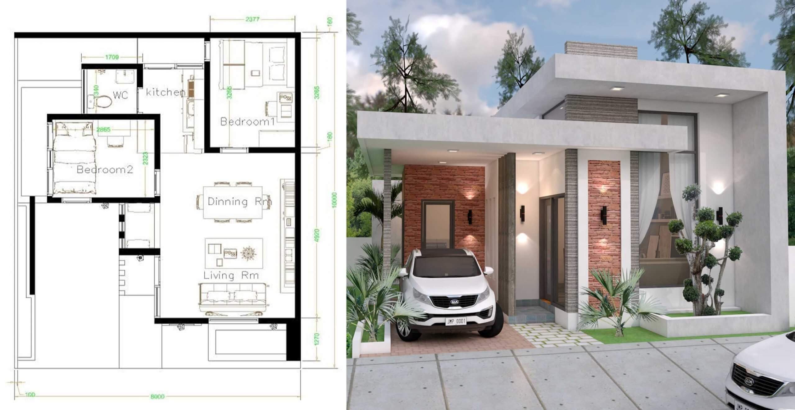 Splendid Single Storey House With Plan