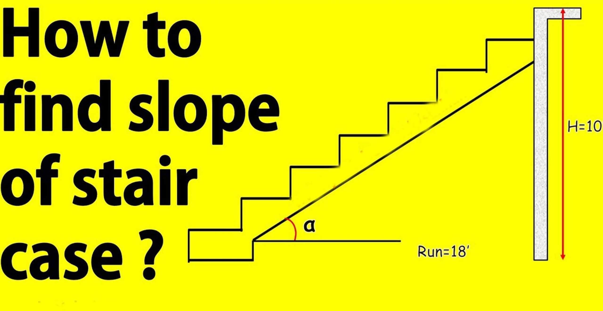 How To Find Slope Of Staircase?