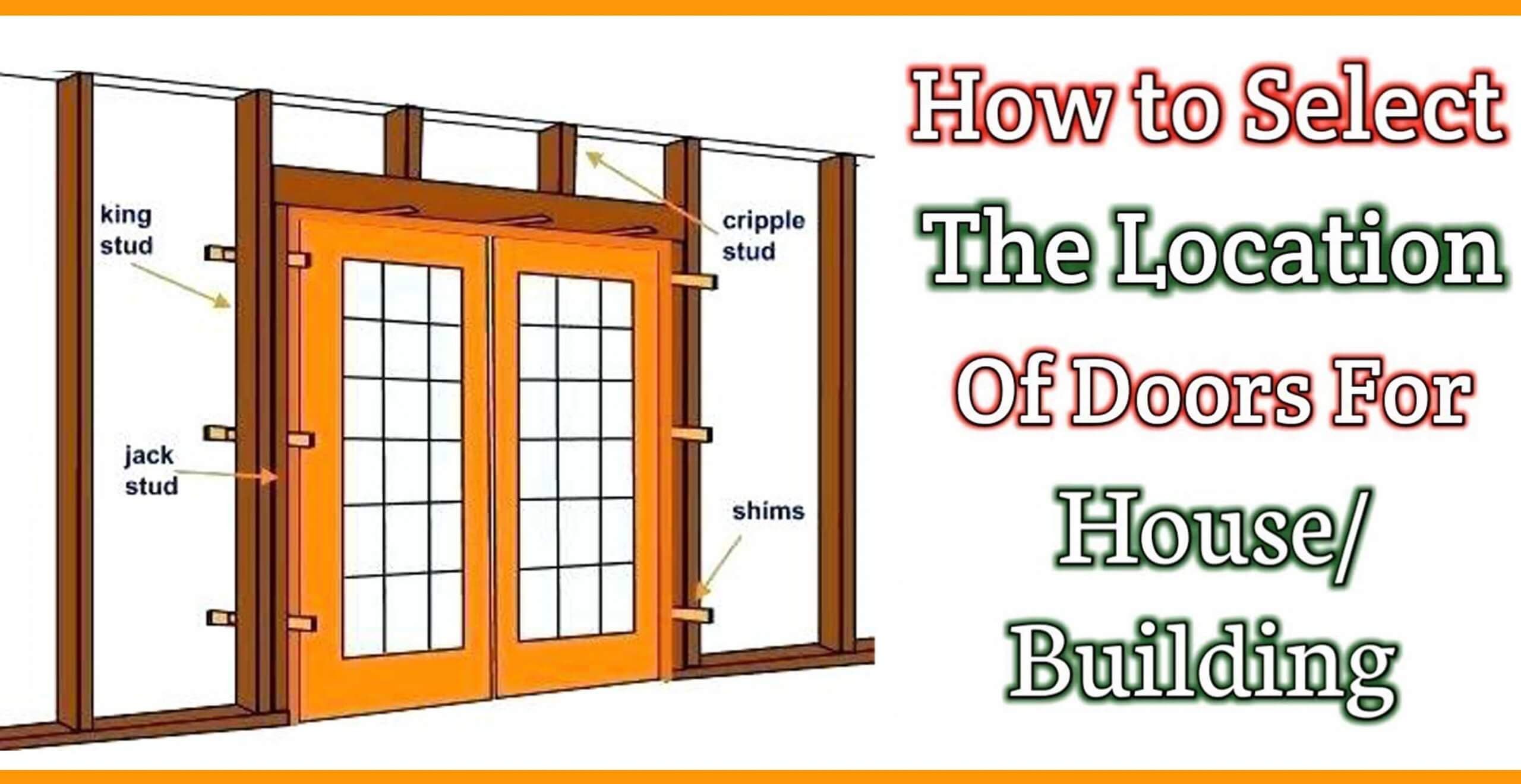 How To Select The Location Of Doors For House And building