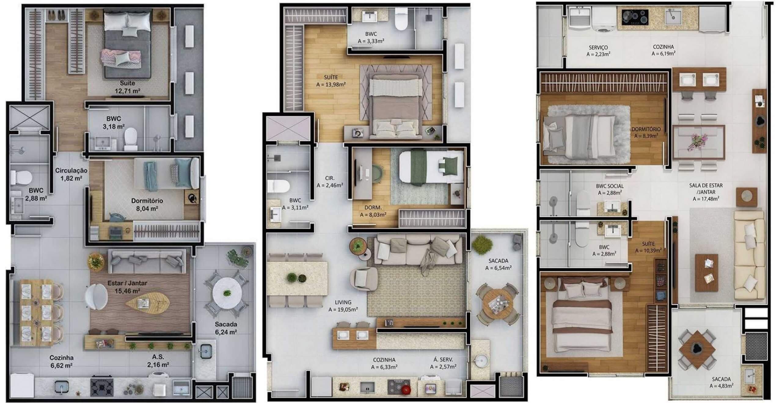 Top 40 3D Floor Plan Ideas