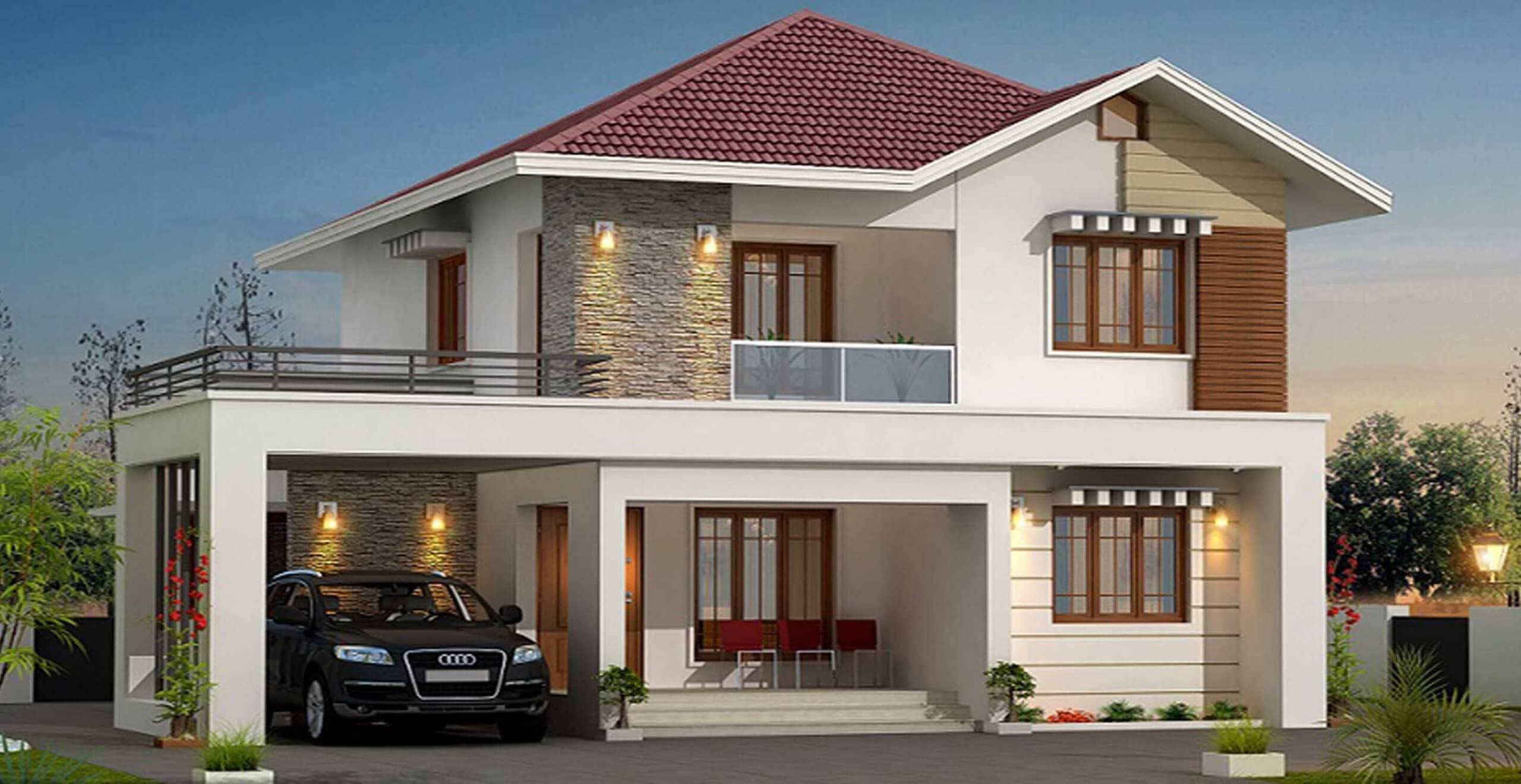 1720 Sq-ft Modern Contemporary Architecture