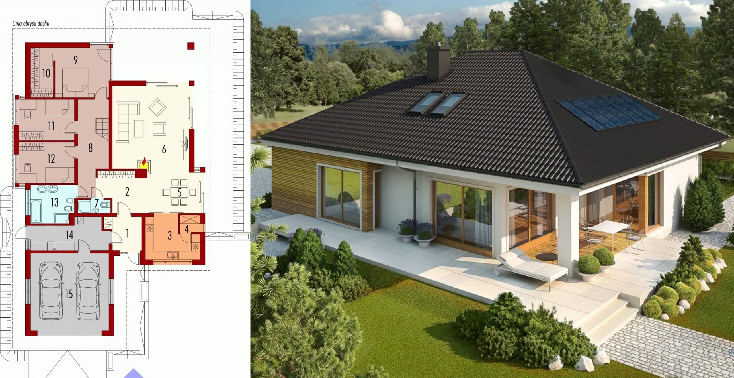 Wonderful Bungalow Design + Plan