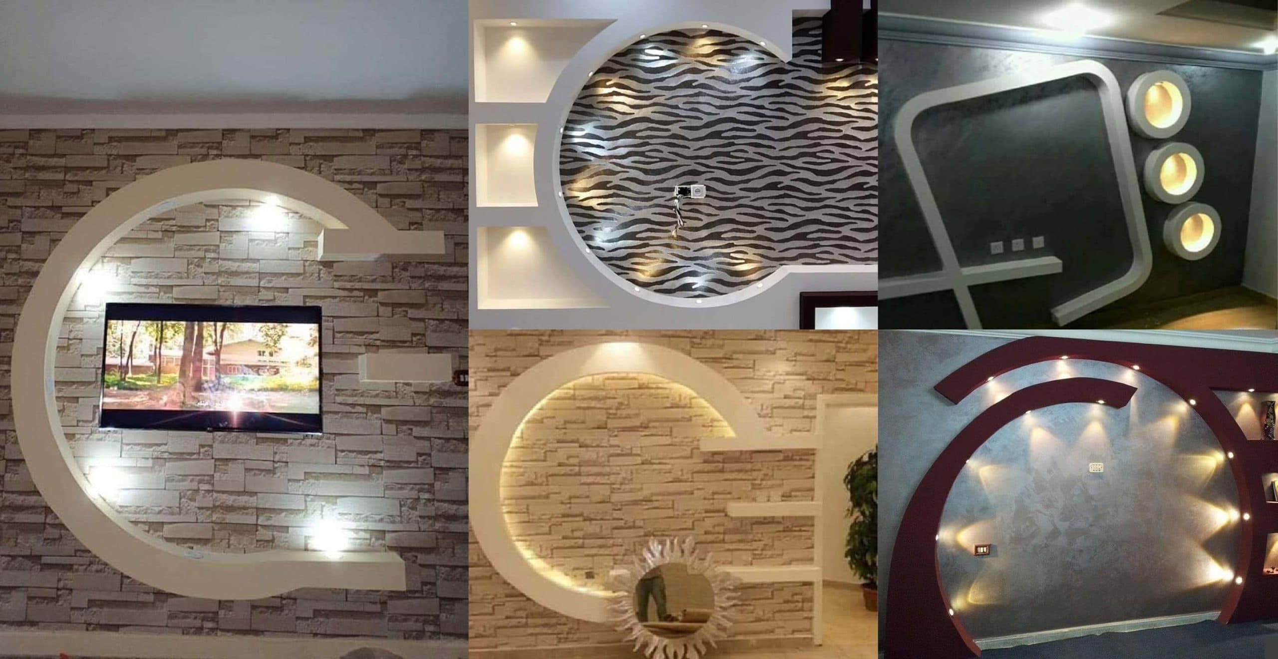 Top 40 Amazing Gypsum TV Wall Unit  Design Ideas