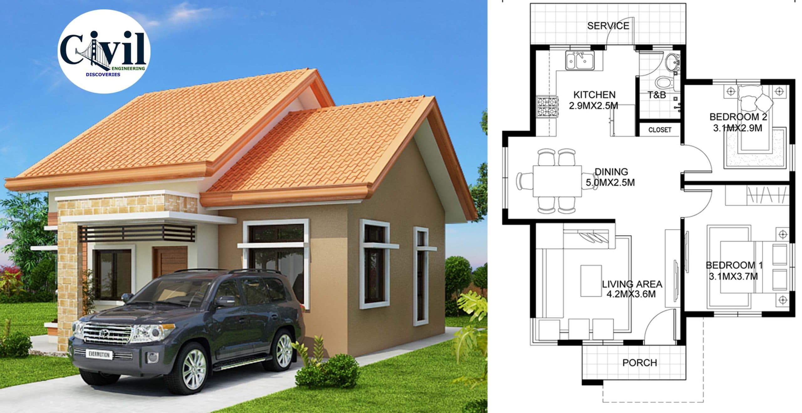 Small Contemporary House Design For A Small Family