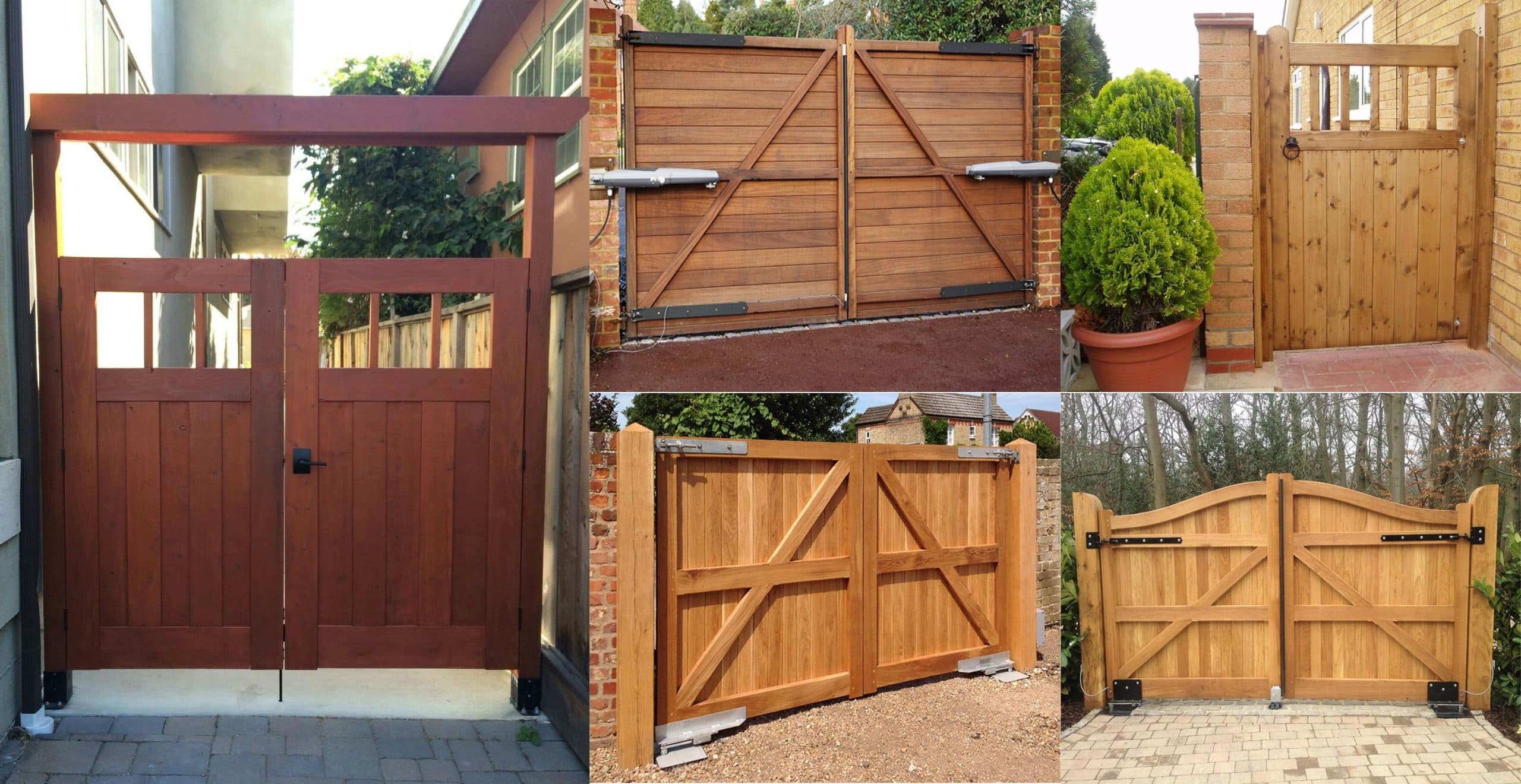35 Amazing Wooden Gate Ideas