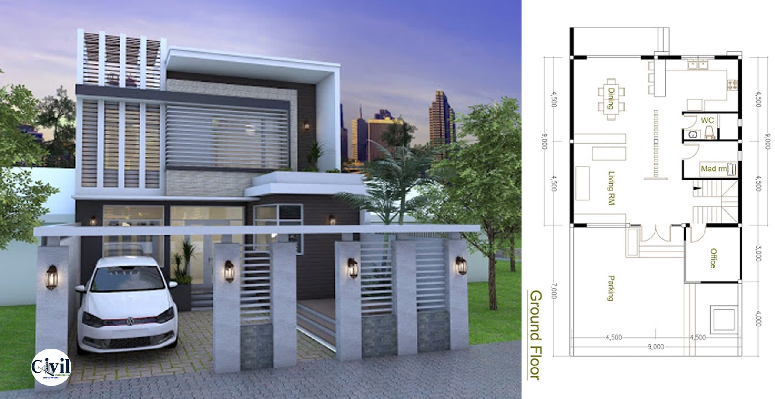 House Plans 9×9 With 3 Bedrooms