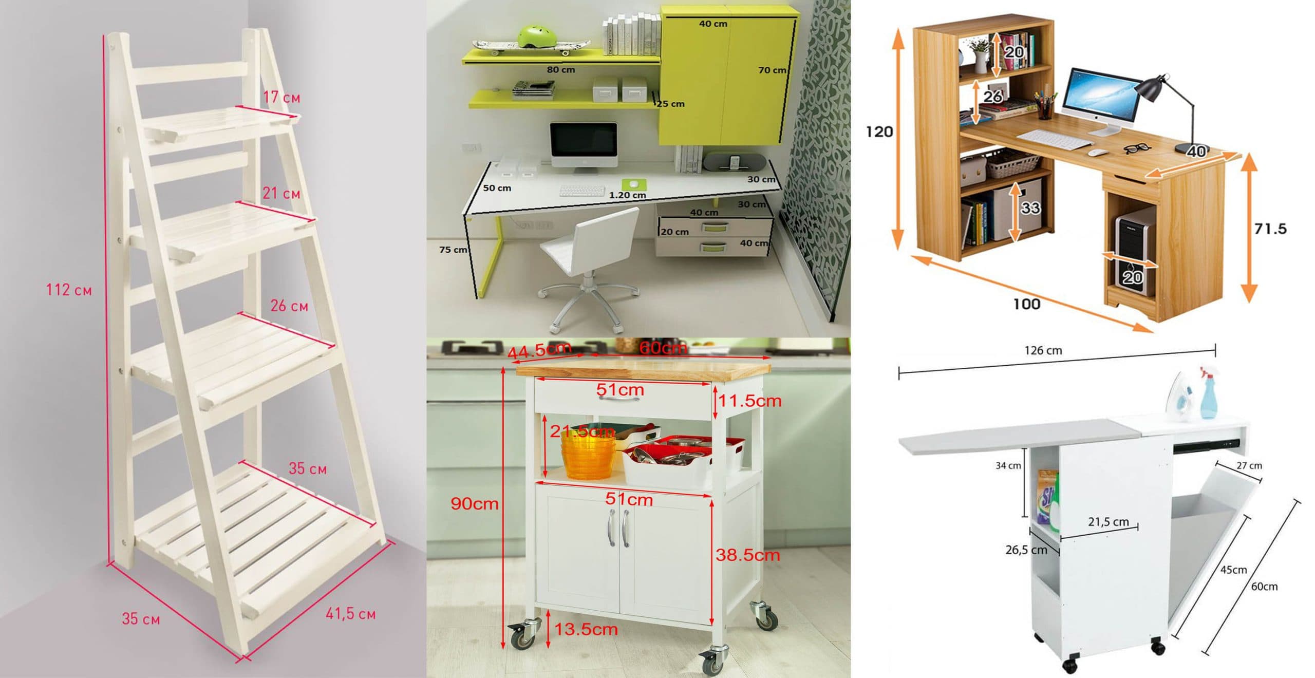 Standard Sizes For Various Types Of Furniture