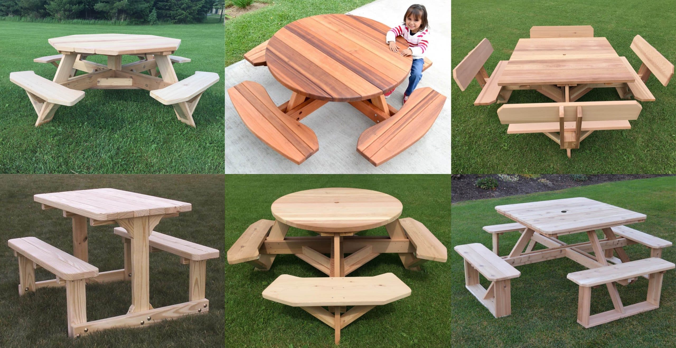 Beautiful Wooden Picnic Table Ideas