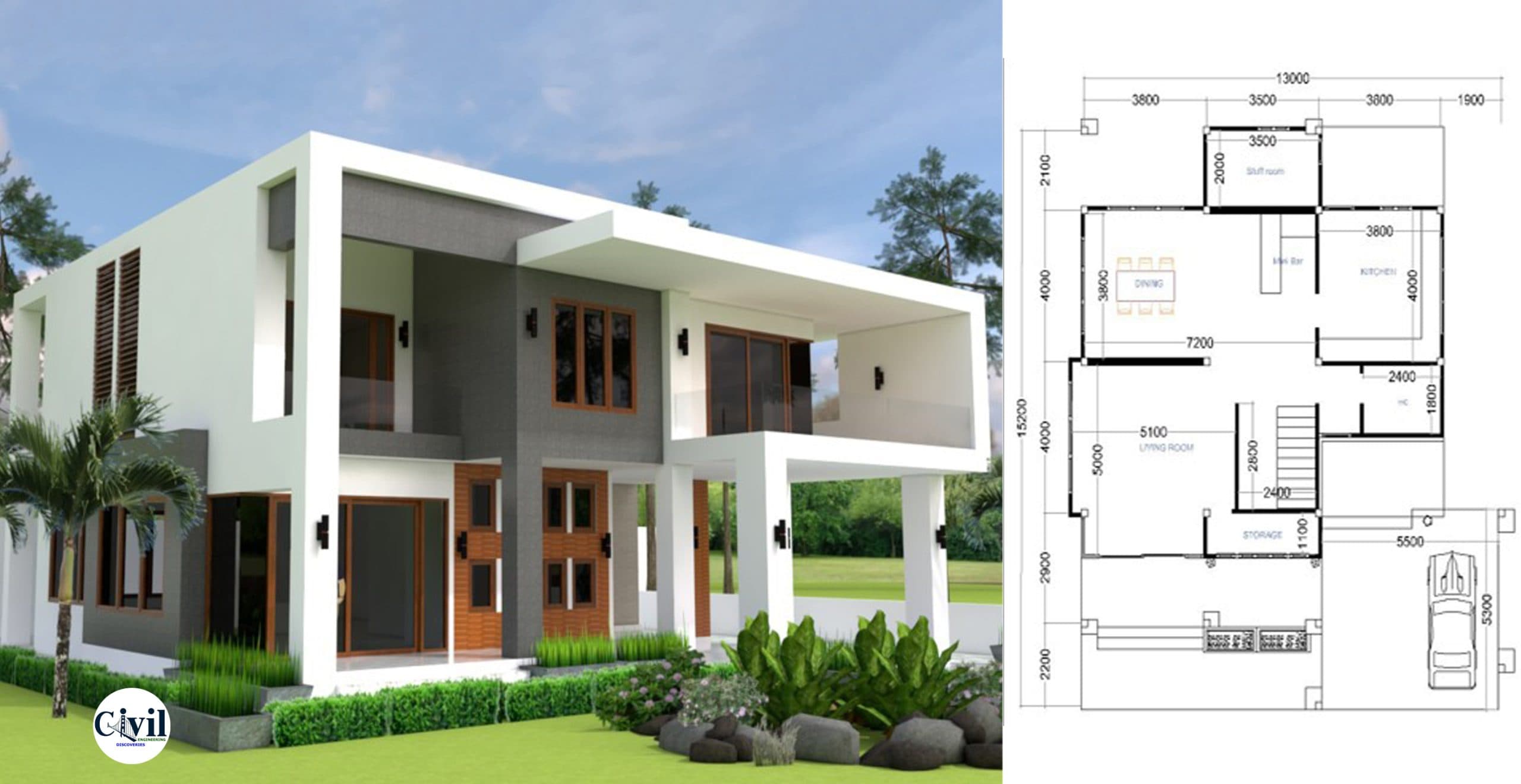 House Plans 13×15 With 4 Bedrooms