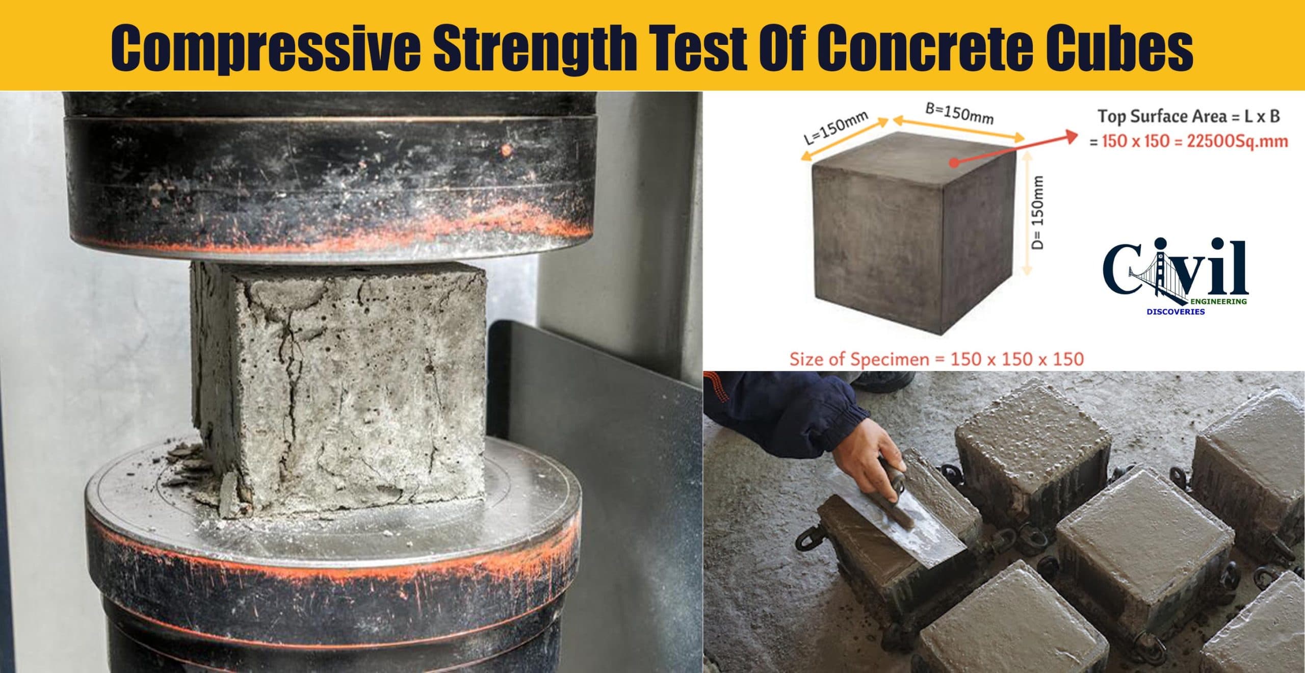 Compressive Strength Test Of Concrete Cubes
