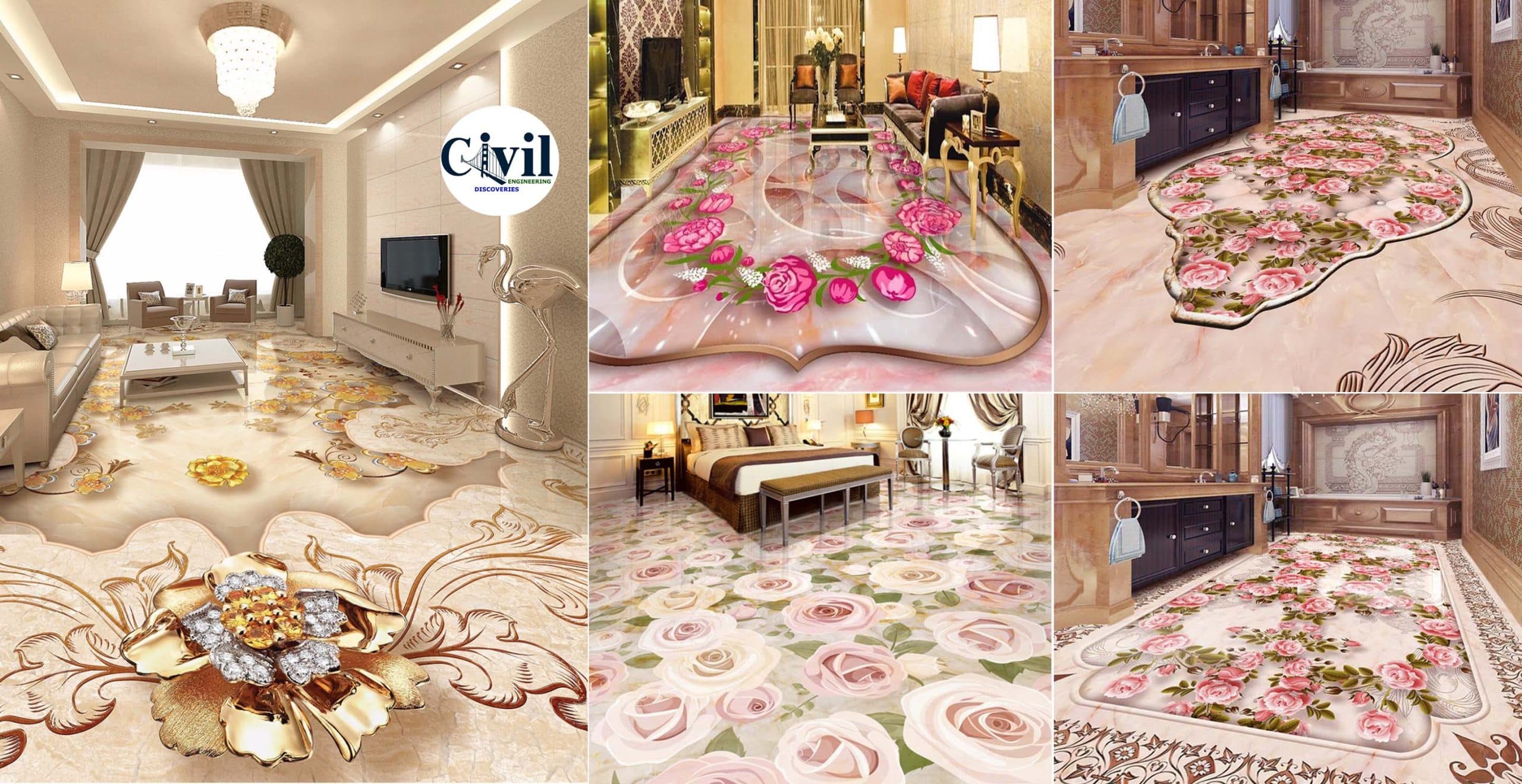 25 Lovely 3D Epoxy Floor For Spectacular Living Room