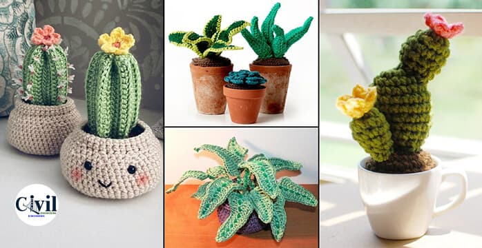 10 Creative DIY Crochet Plants Patterns
