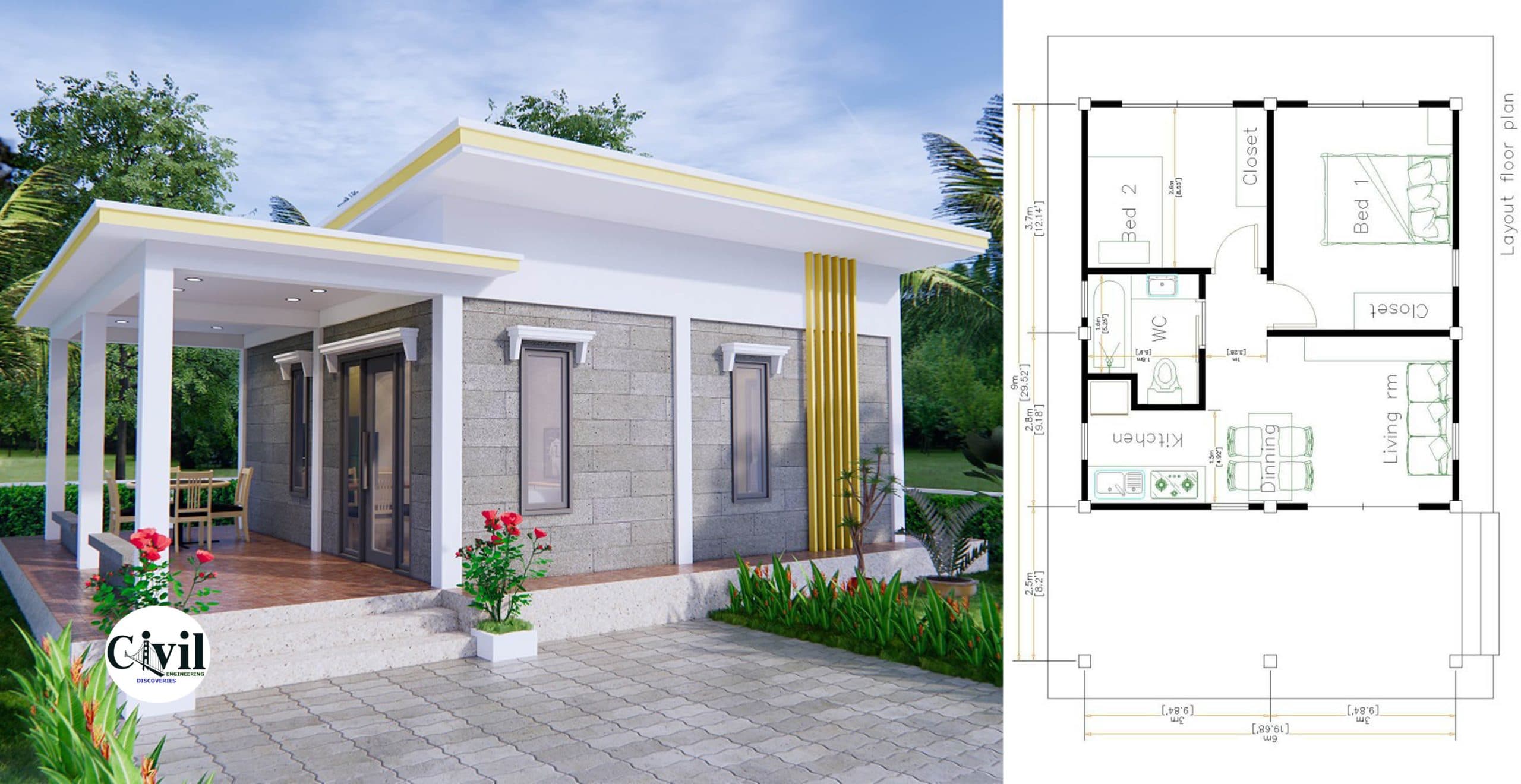 New Home Floor Plans 9×6 Meter