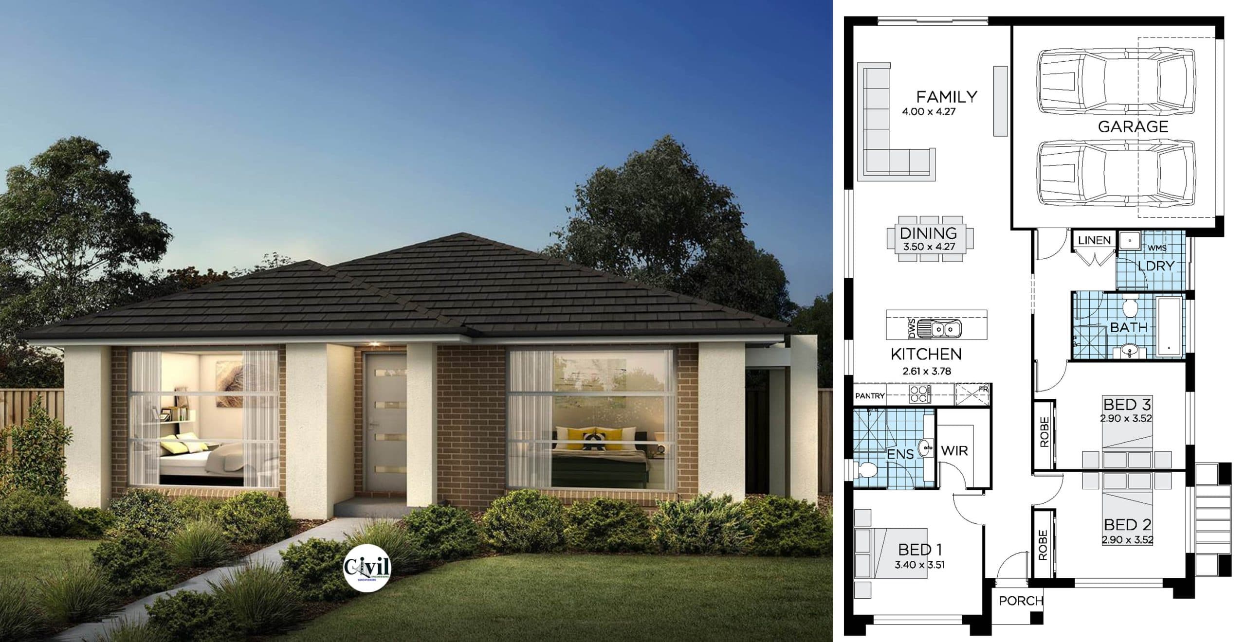 CRESCENT – NSW Modern House Design With 4 Beds