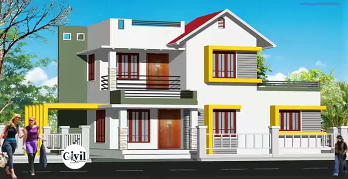 2555 Sq Ft Two-Story House Design And Free Plan With 3 Bedrooms
