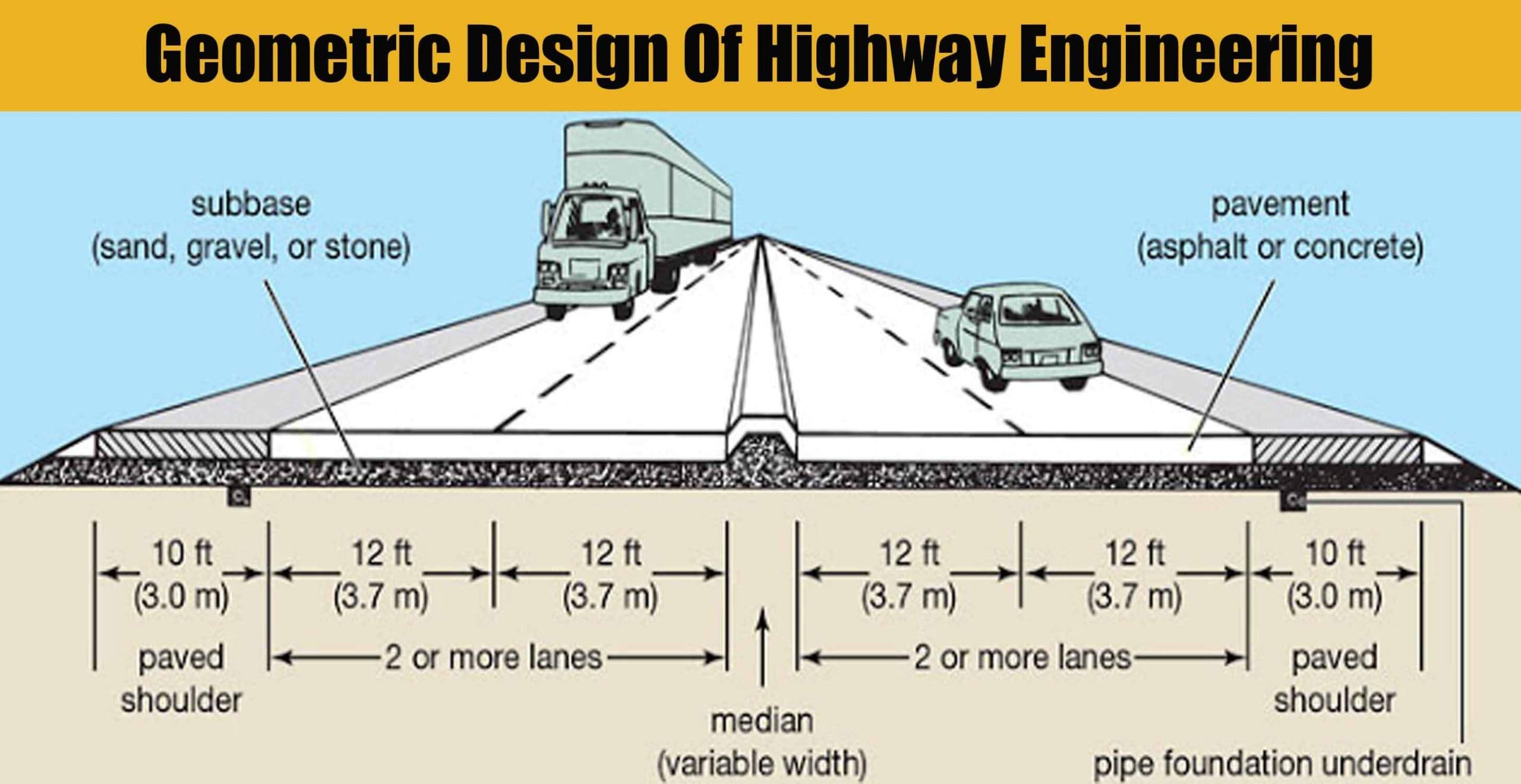 Geometric Design Of Highway Engineering