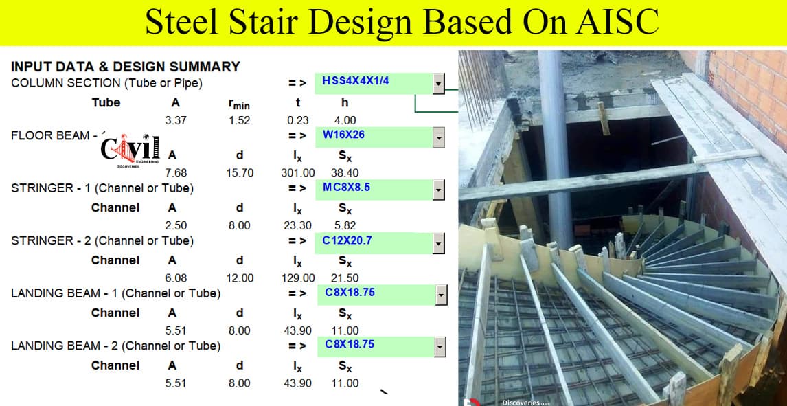 Steel Stair Design Based On AISC