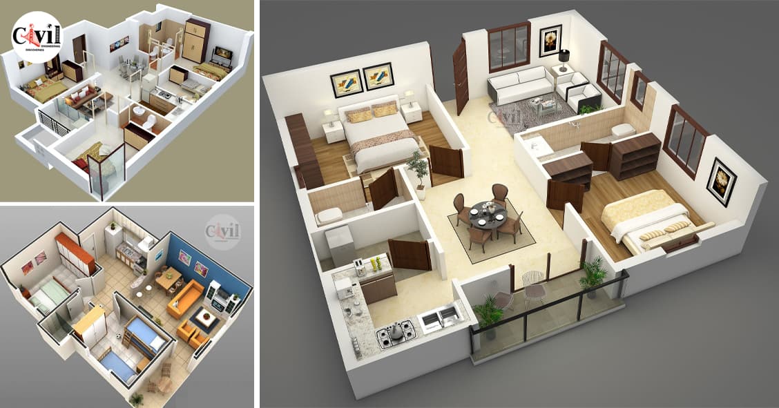 Brilliant 3D Floor Plan Ideas